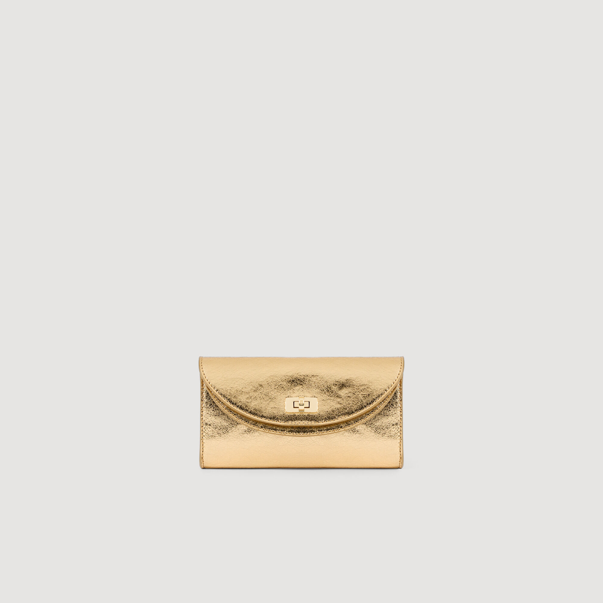 Pochette Mambo aus Metallic-Leder