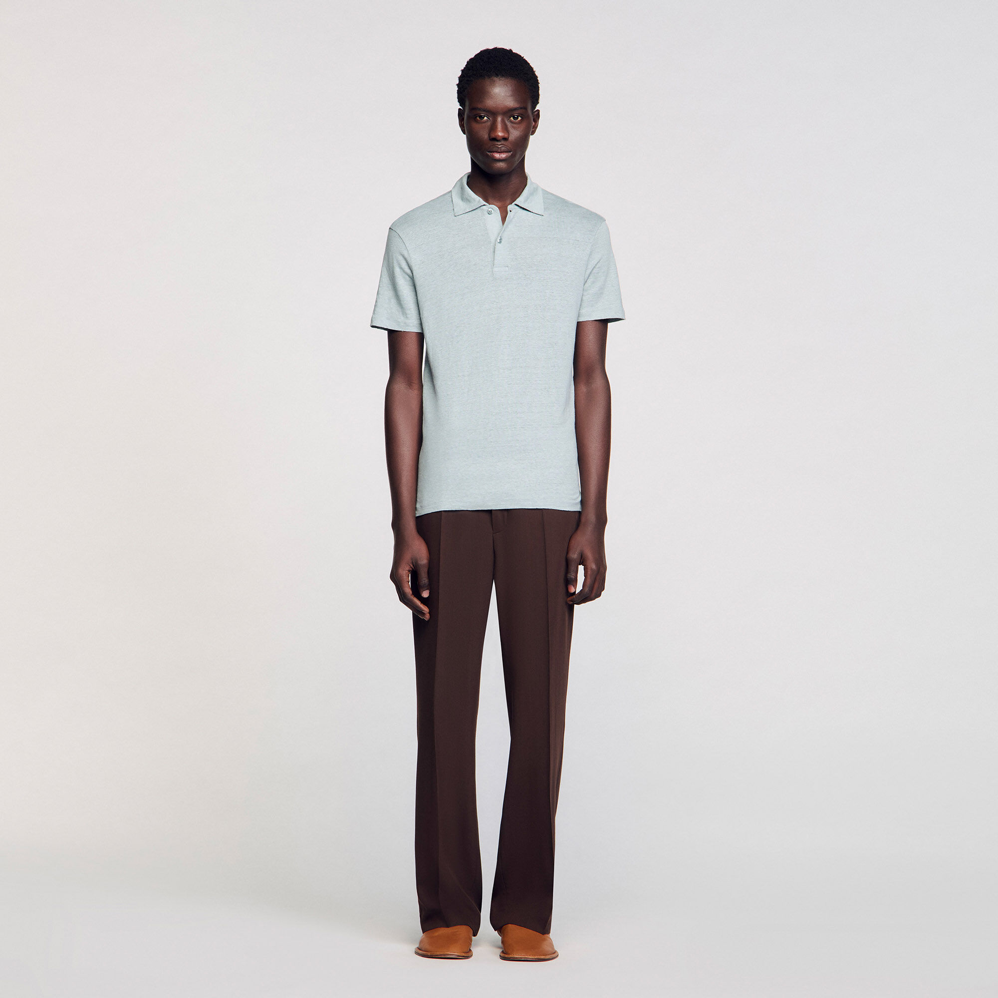 Poloshirt aus Leinen
