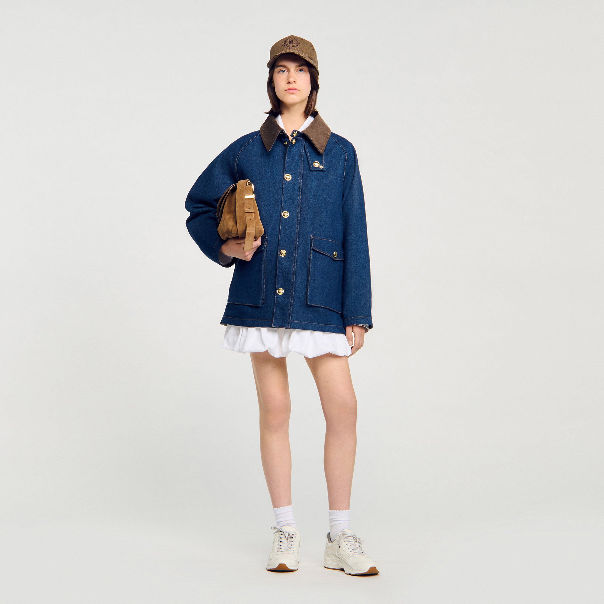 Jeansjacke im Workwear-Stil