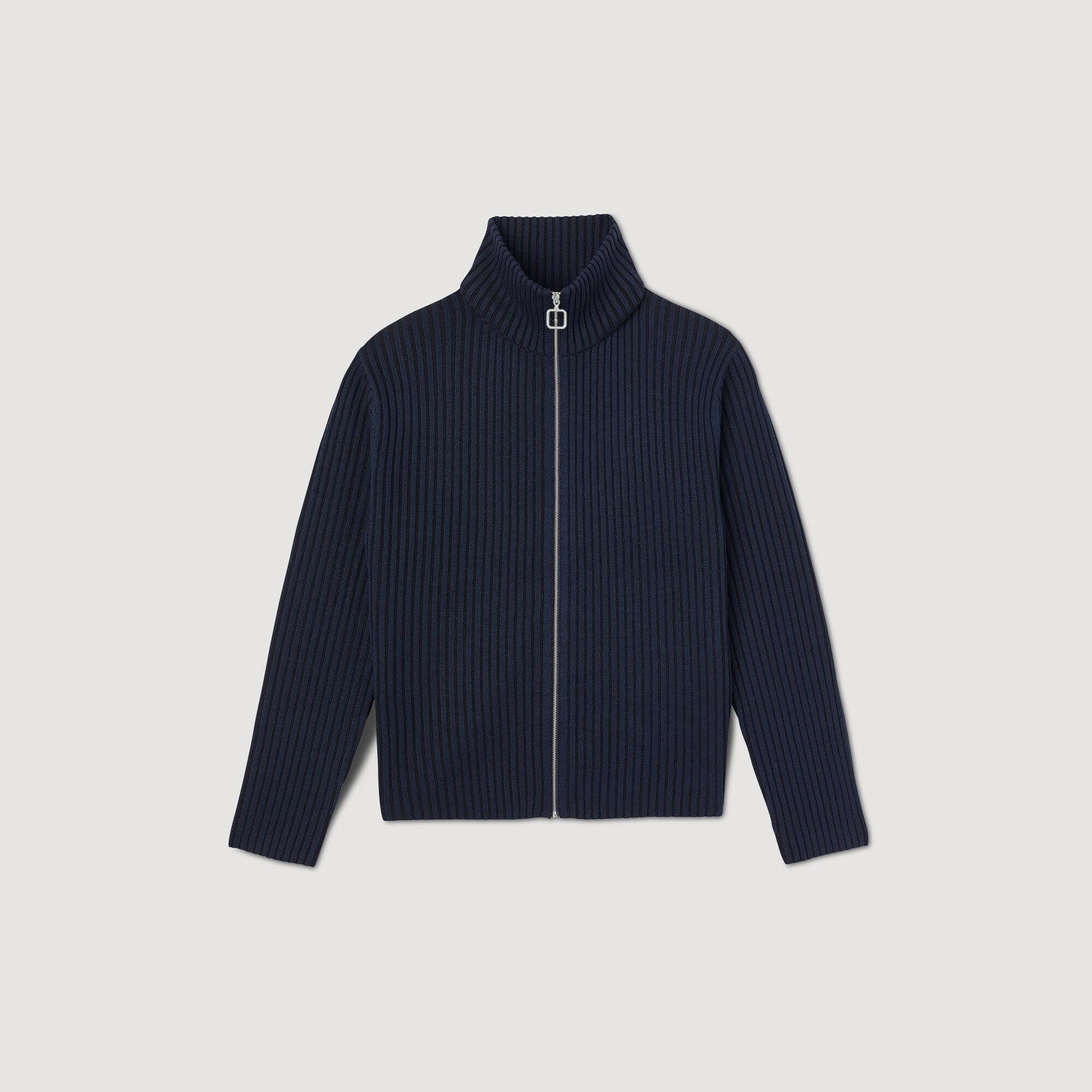 Rippstrick-Cardigan