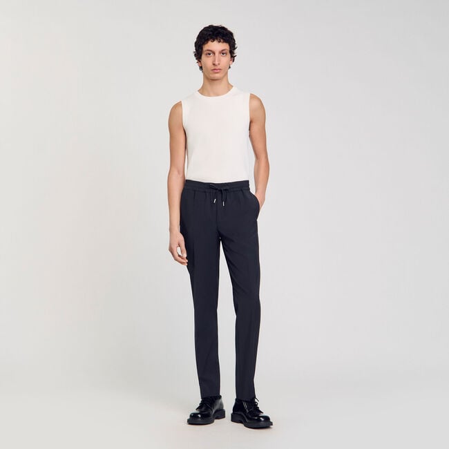 Elastische Hose mit geradem Schnitt