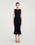 Langes Strickkleid mit Nieten