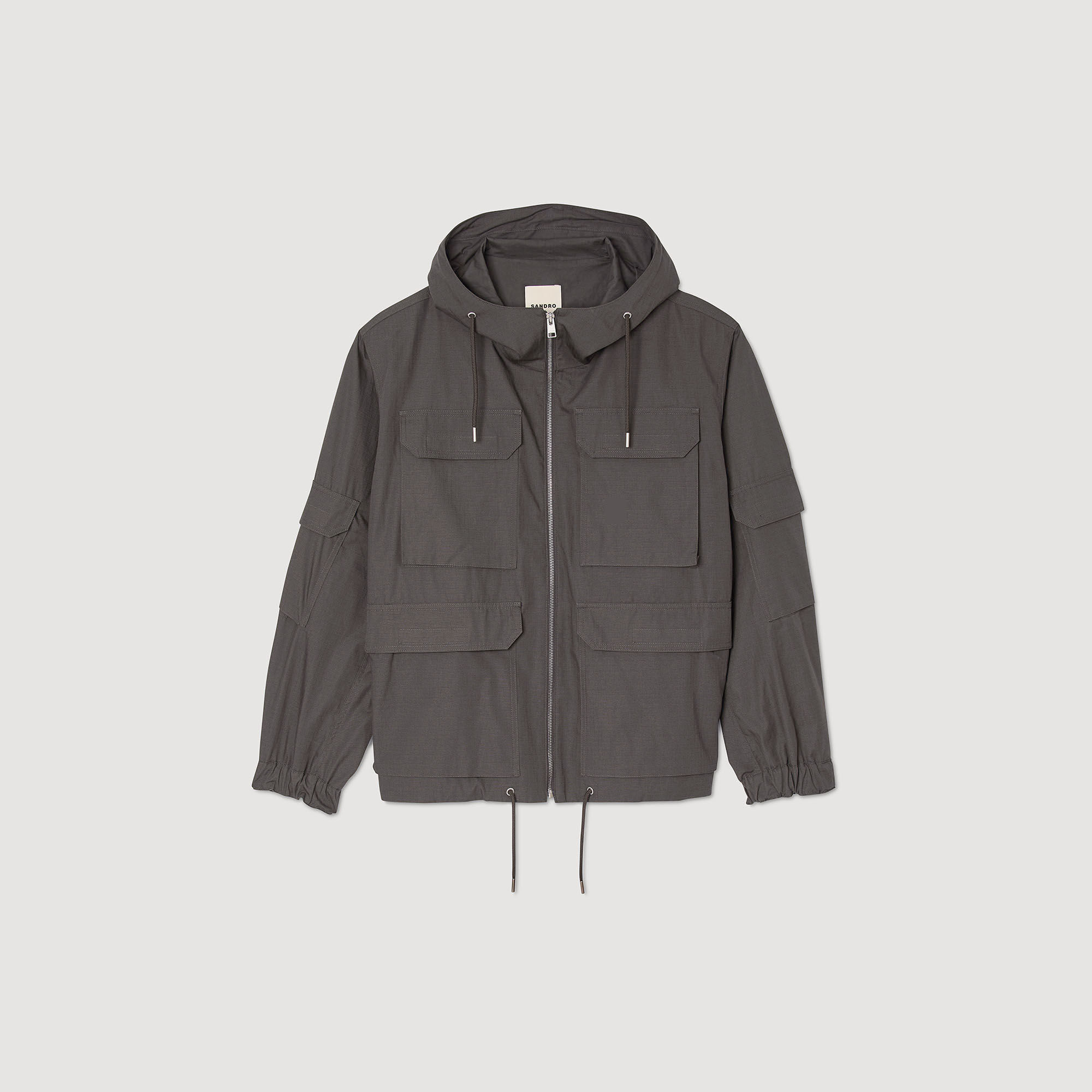 Parka im Militärstil mit Kapuze