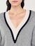 Pullover mit tiefem V-Ausschnitt