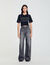 Kurzes T-Shirt mit Strass