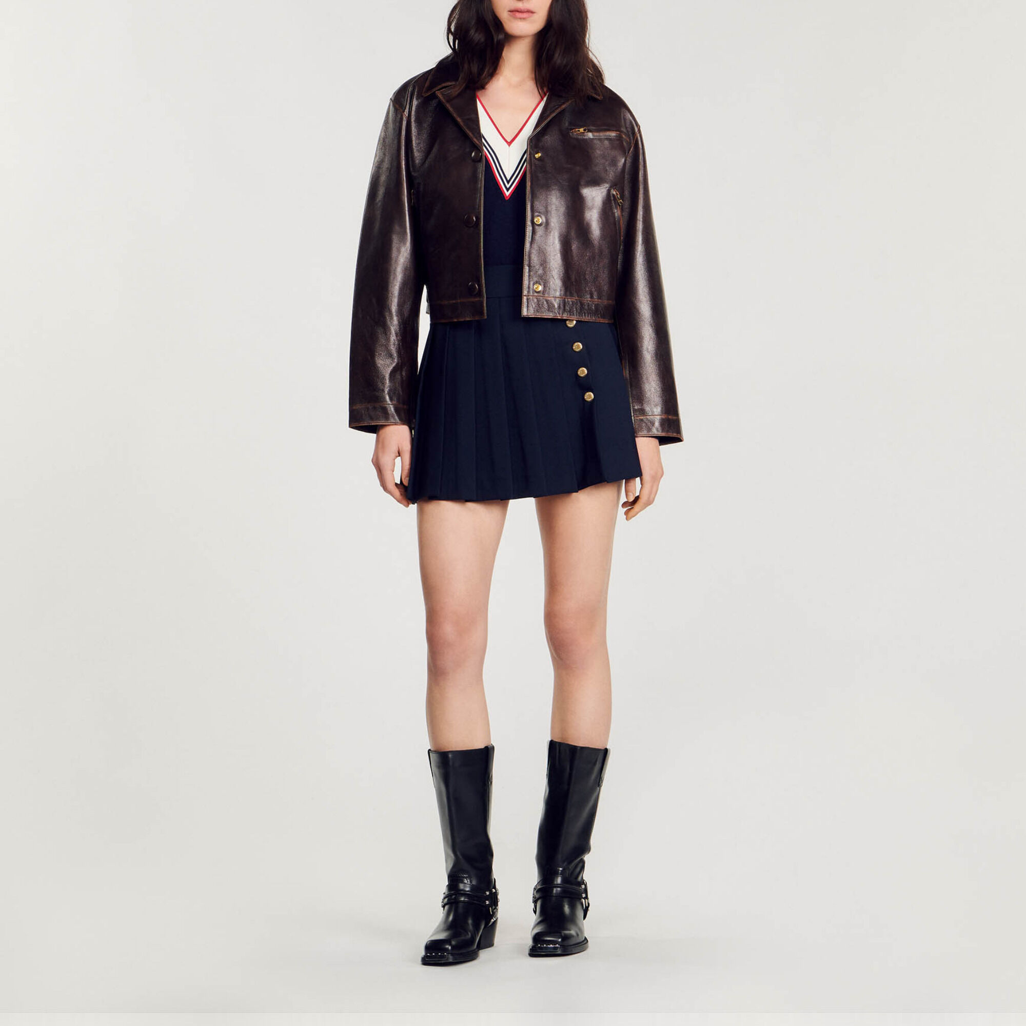 Kurzer plissierter Rock