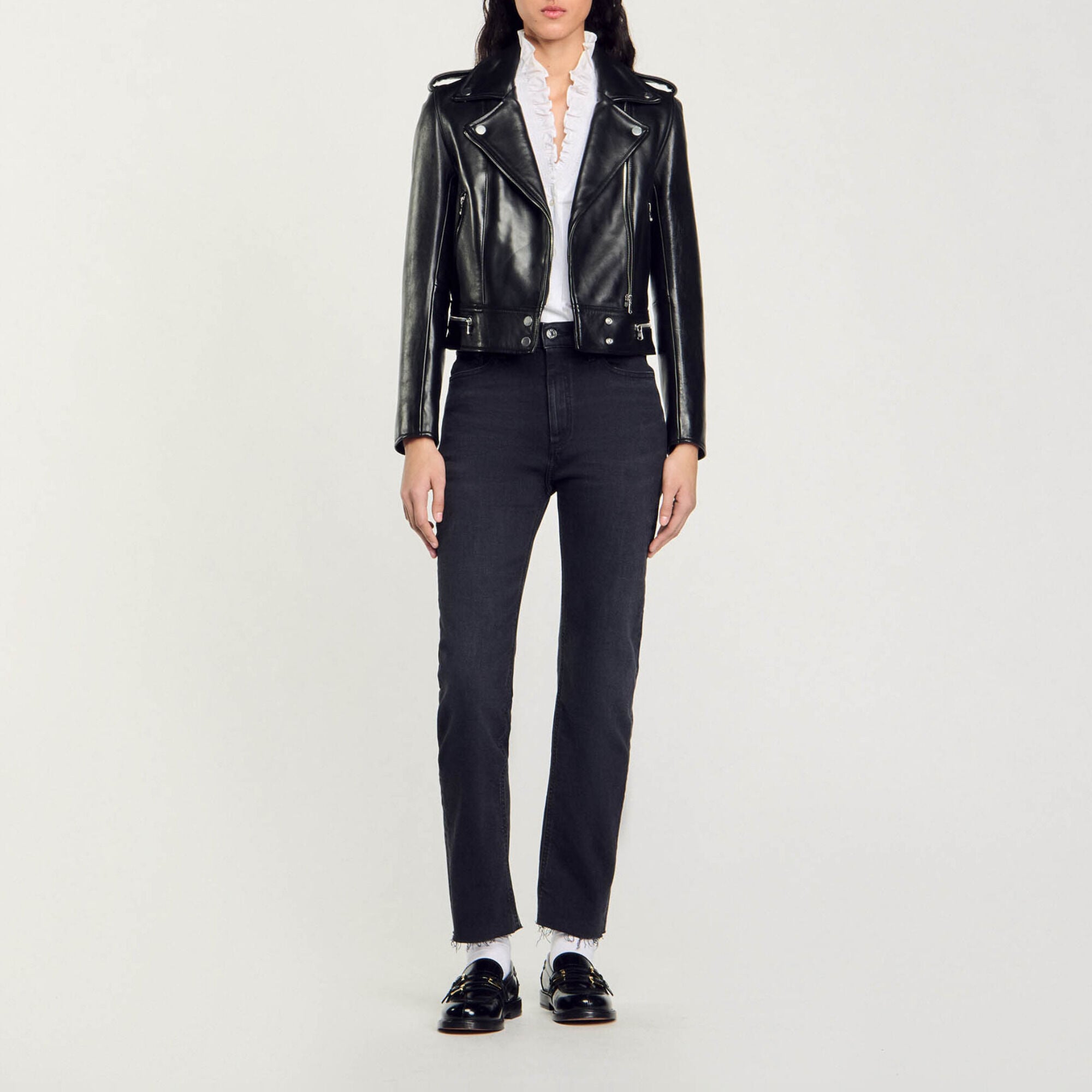 Blouson aus Leder - Damen | Sandro