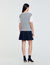 Strickpullover aus Materialmix