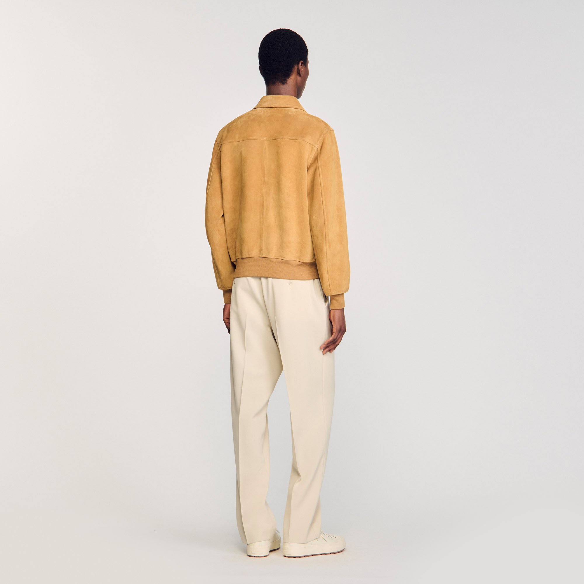 Blouson aus Spaltleder