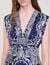 Langes Kleid mit Bandana-Print