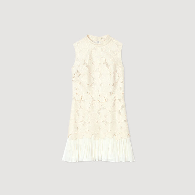 Kurzes Kleid aus Guipure