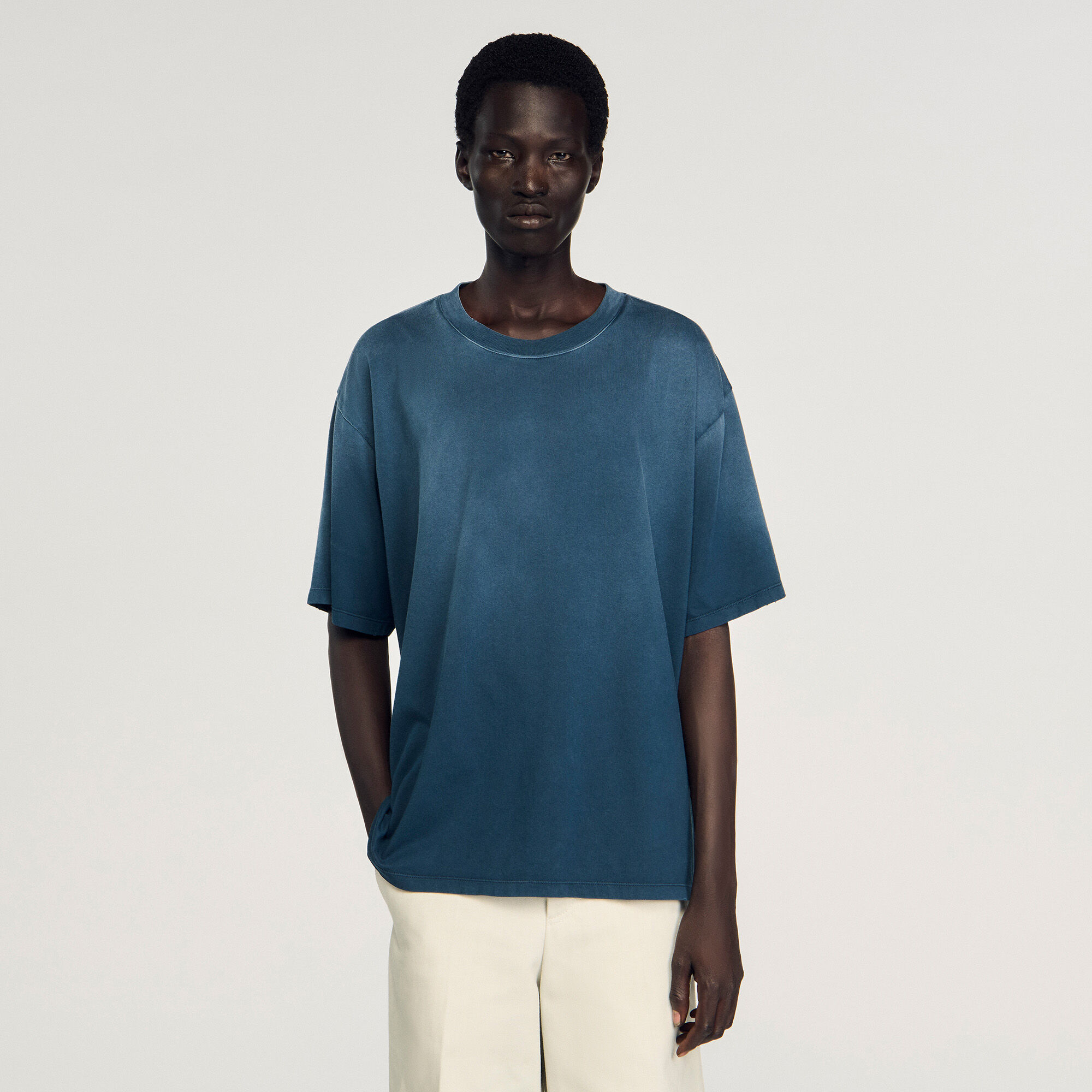 Oversize-T-Shirt aus Baumwolle
