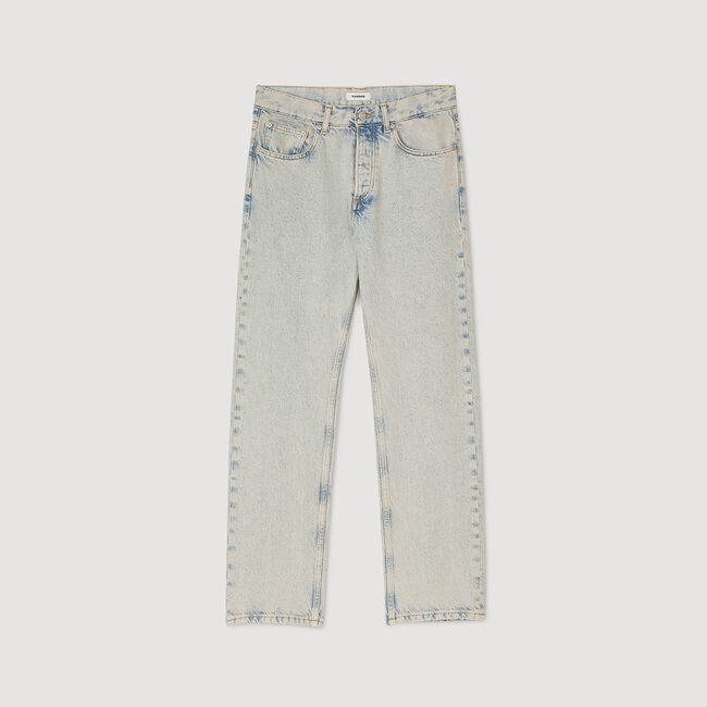Verwaschene Regular-Fit-Jeans