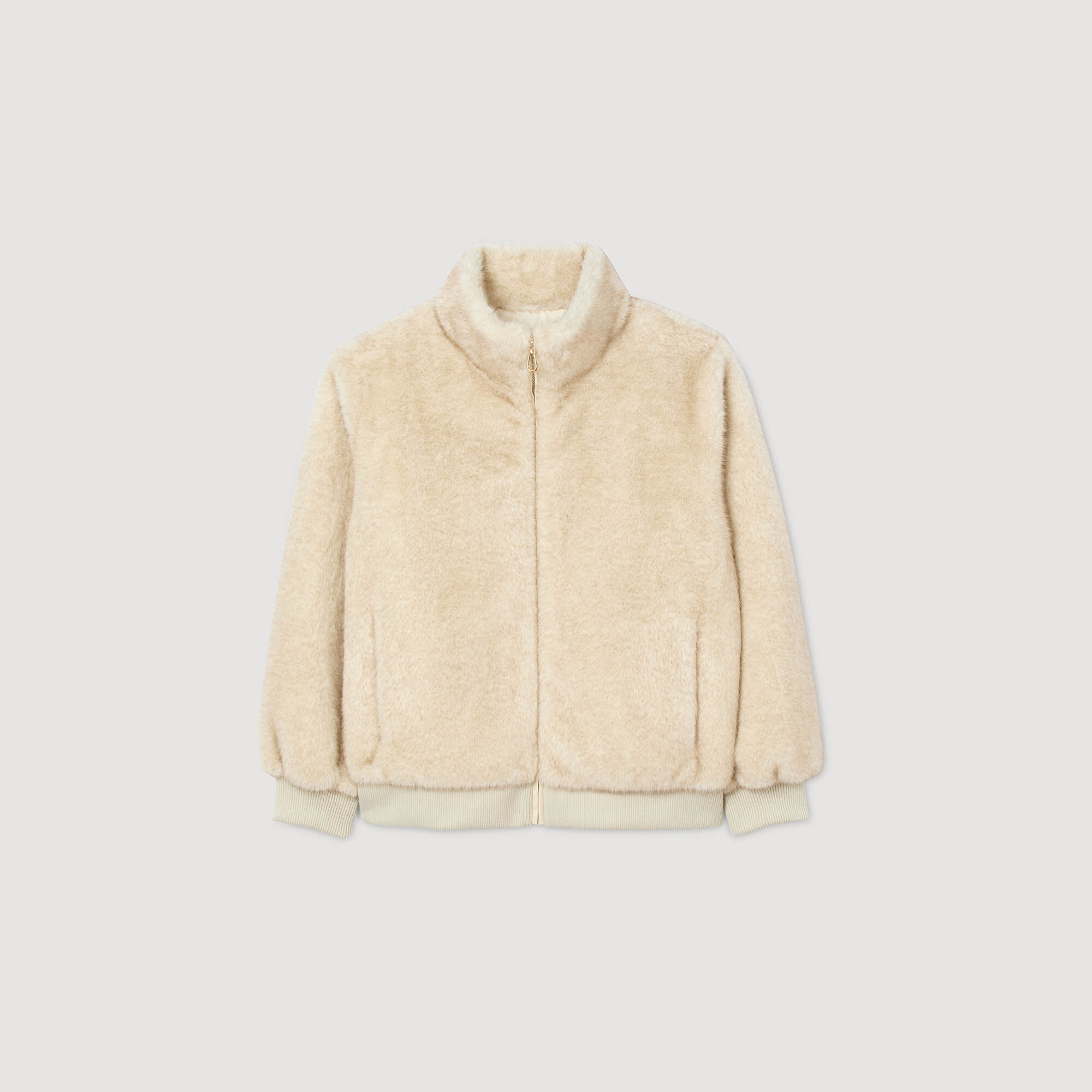 Jacke aus Fellimitat