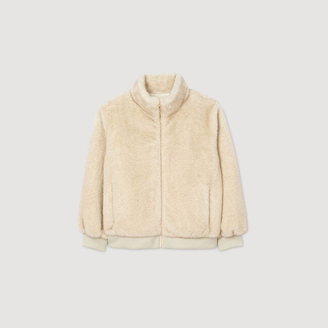 Jacke aus Fellimitat