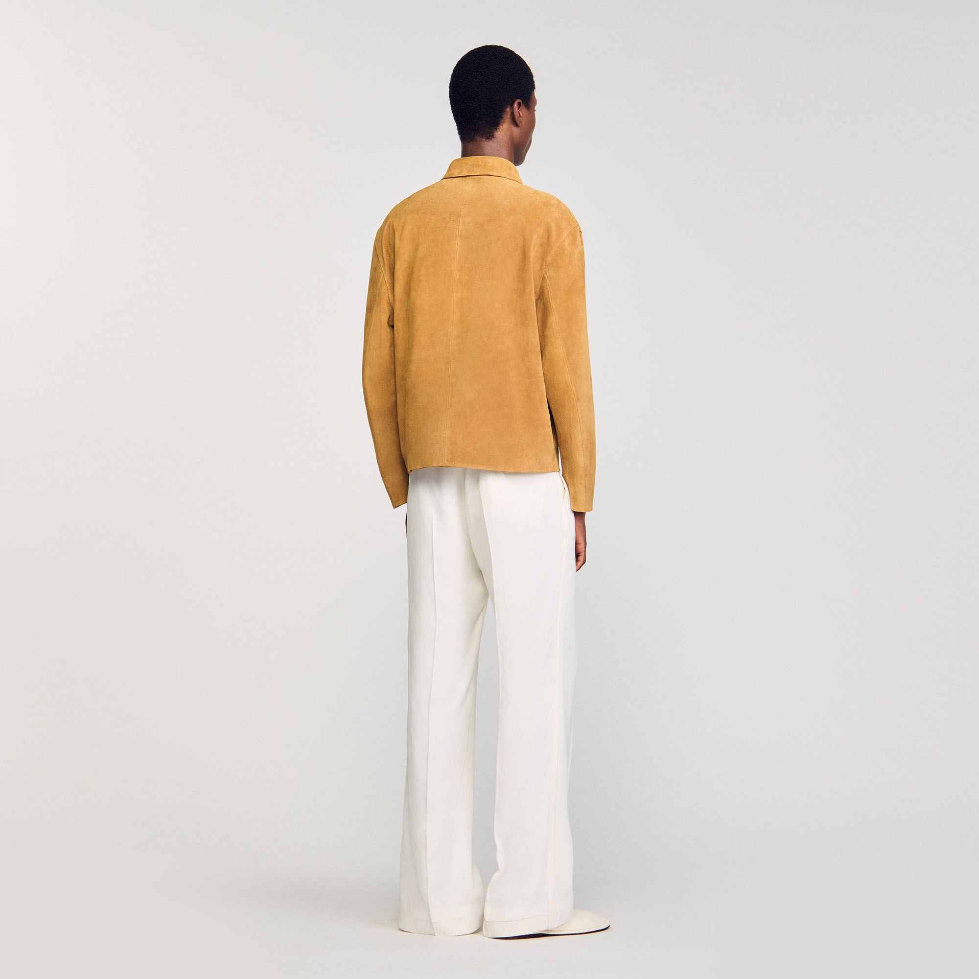 Blouson aus Spaltleder