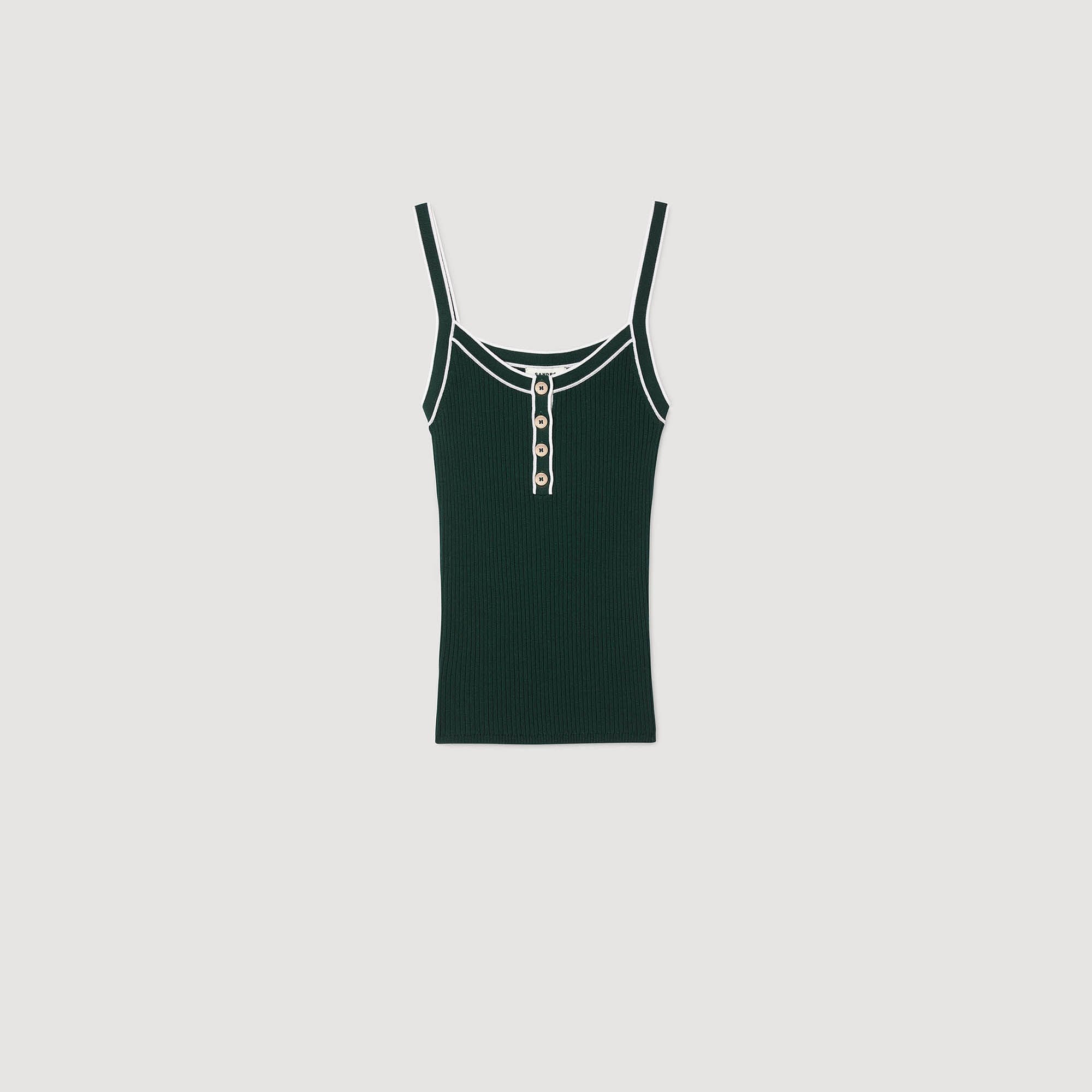 Zweifarbiges Stricktop