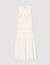 Langes Kleid mit Knitter-Look