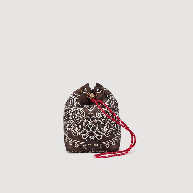 Beuteltasche mit Bandana-Print