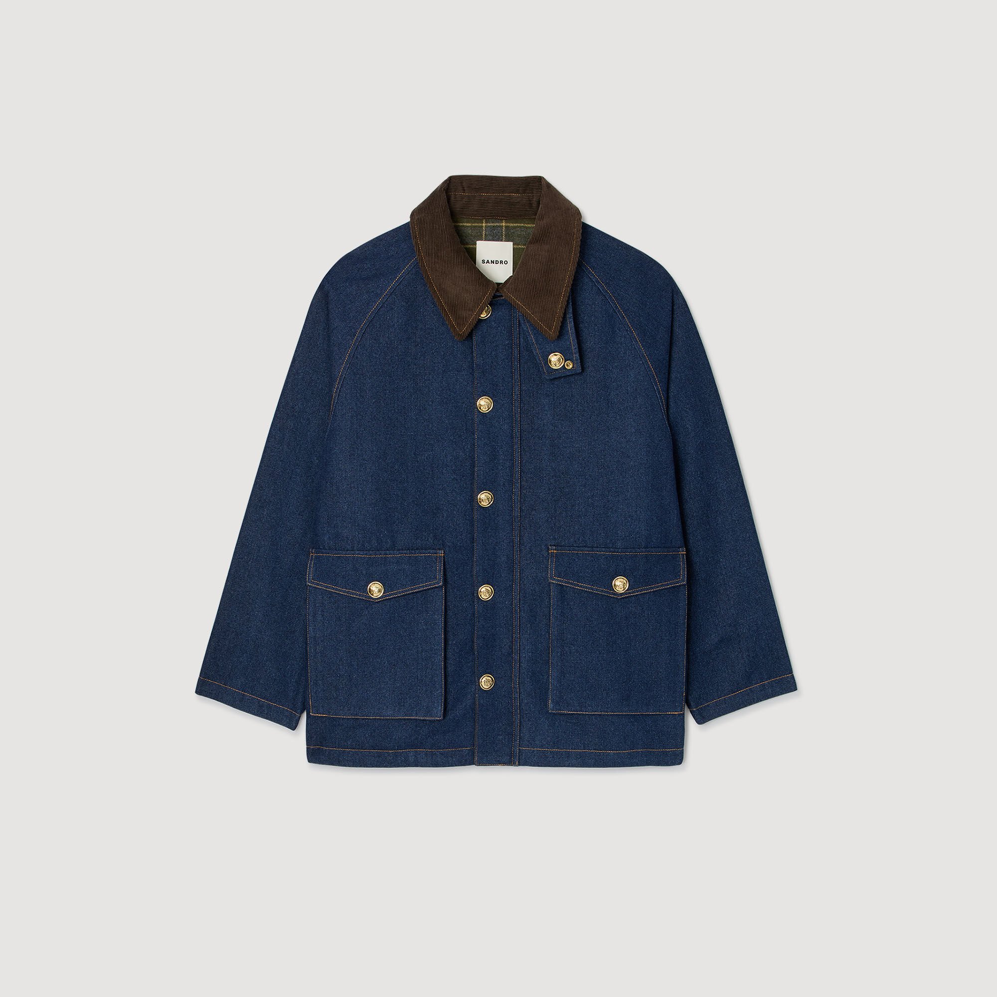 Jeansjacke im Workwear-Stil