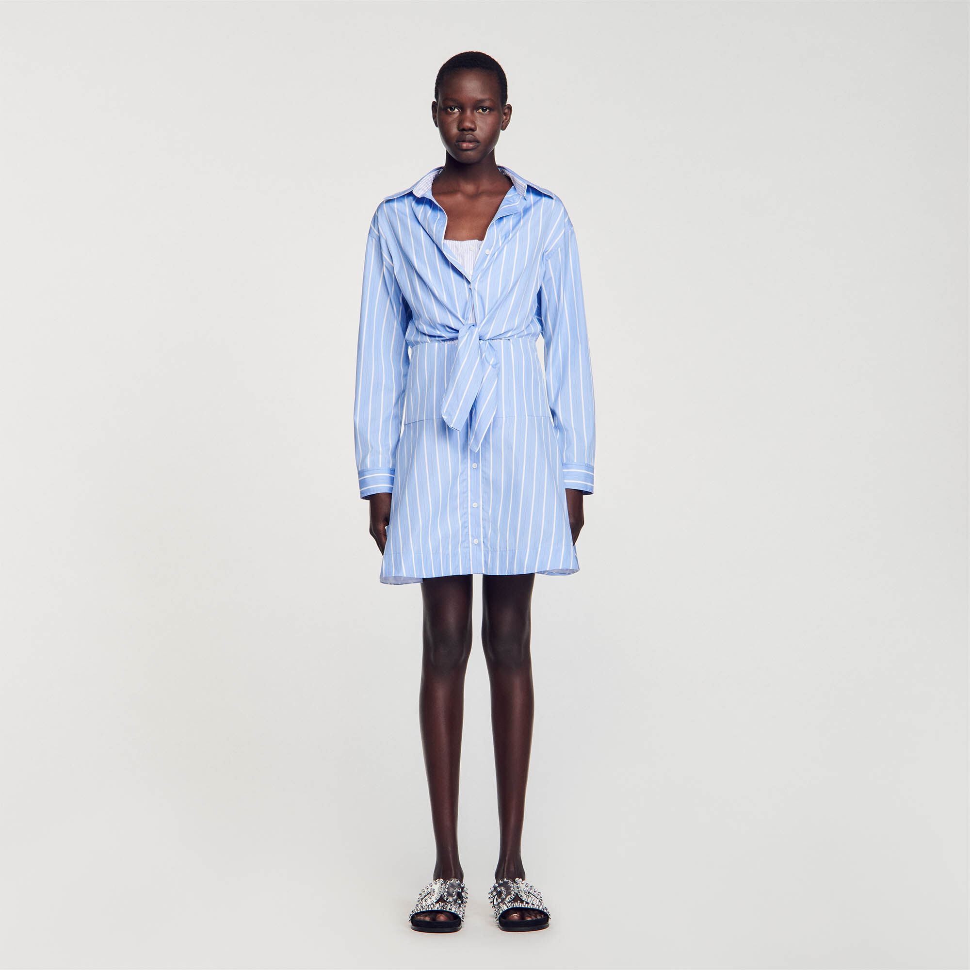 Hemdblusenkleid streifen Outlet