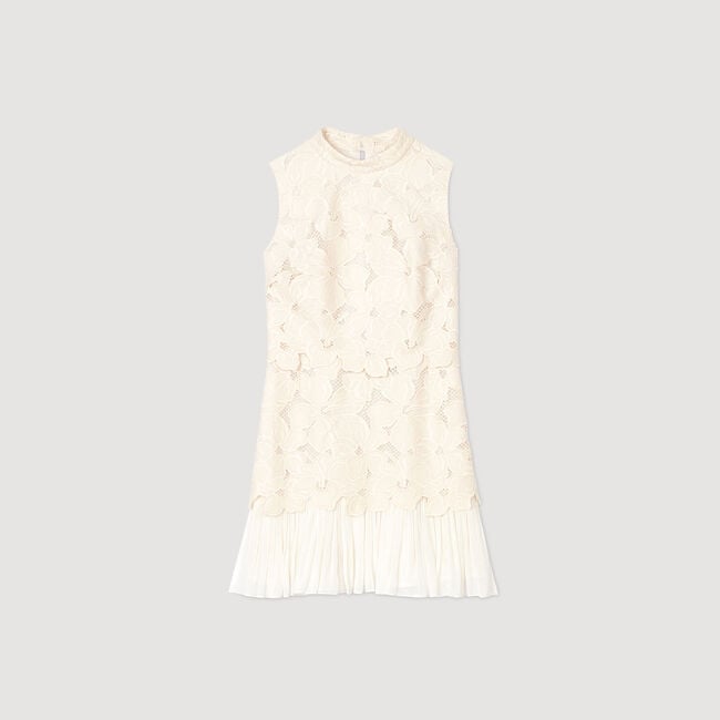 Kurzes Kleid aus Guipure