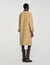 Langer Trenchcoat mit Lederkragen