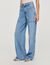 Weite, gerade Washed-Cotton-Jeans