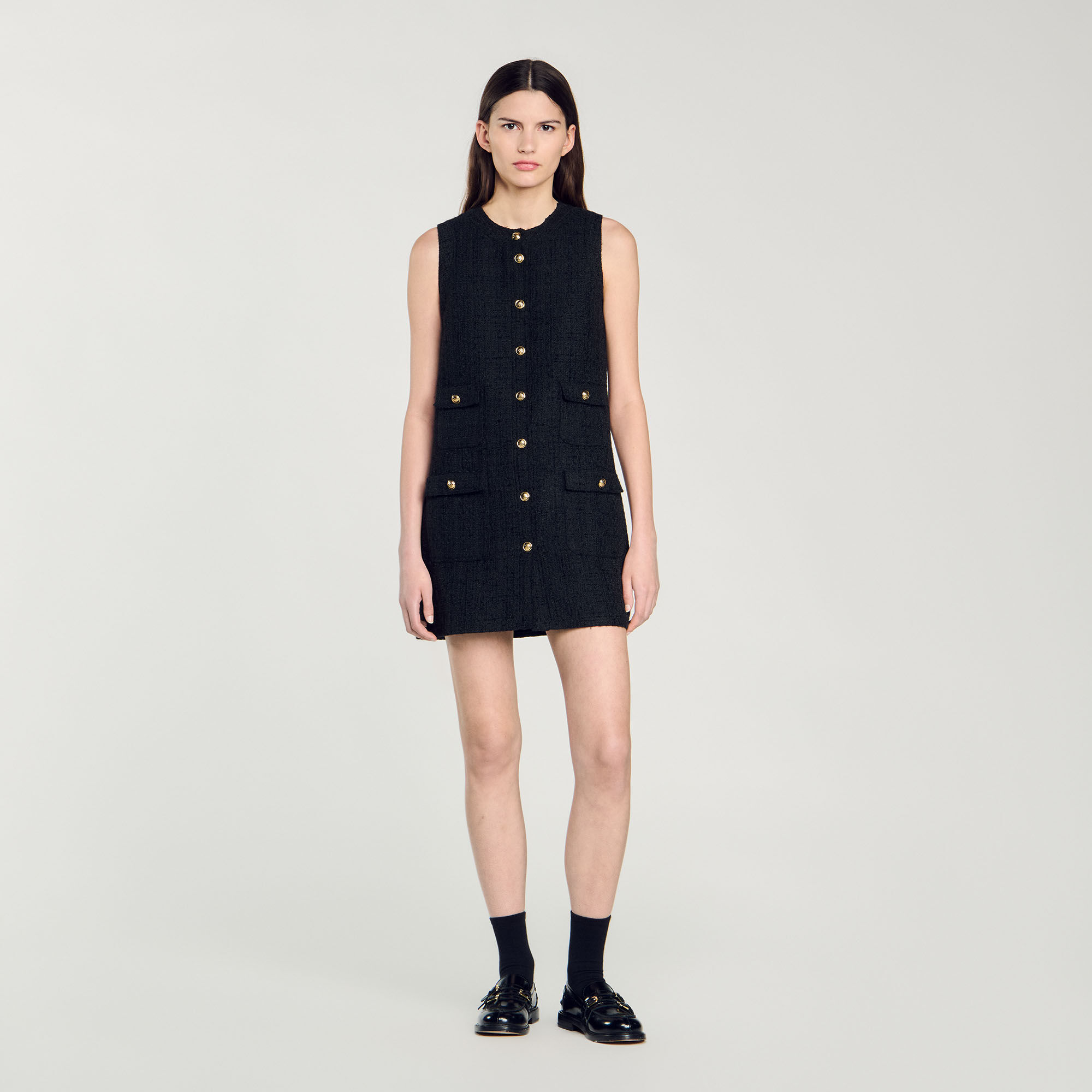 Kurzes Tweedkleid