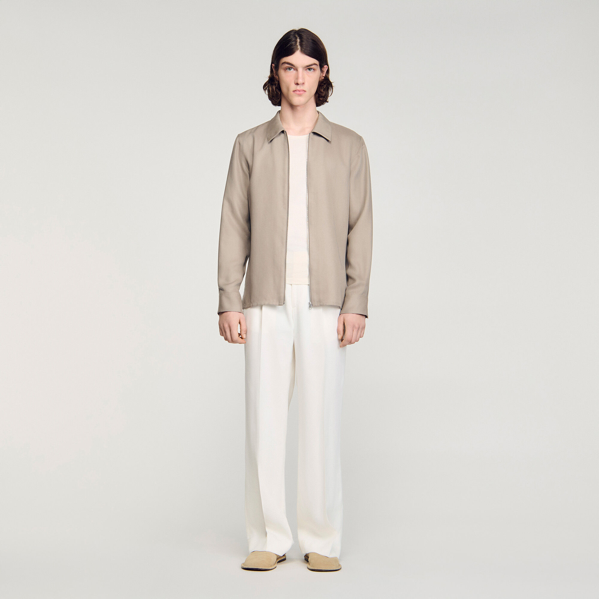 Kapuzenhemd mit klassischem Kragen