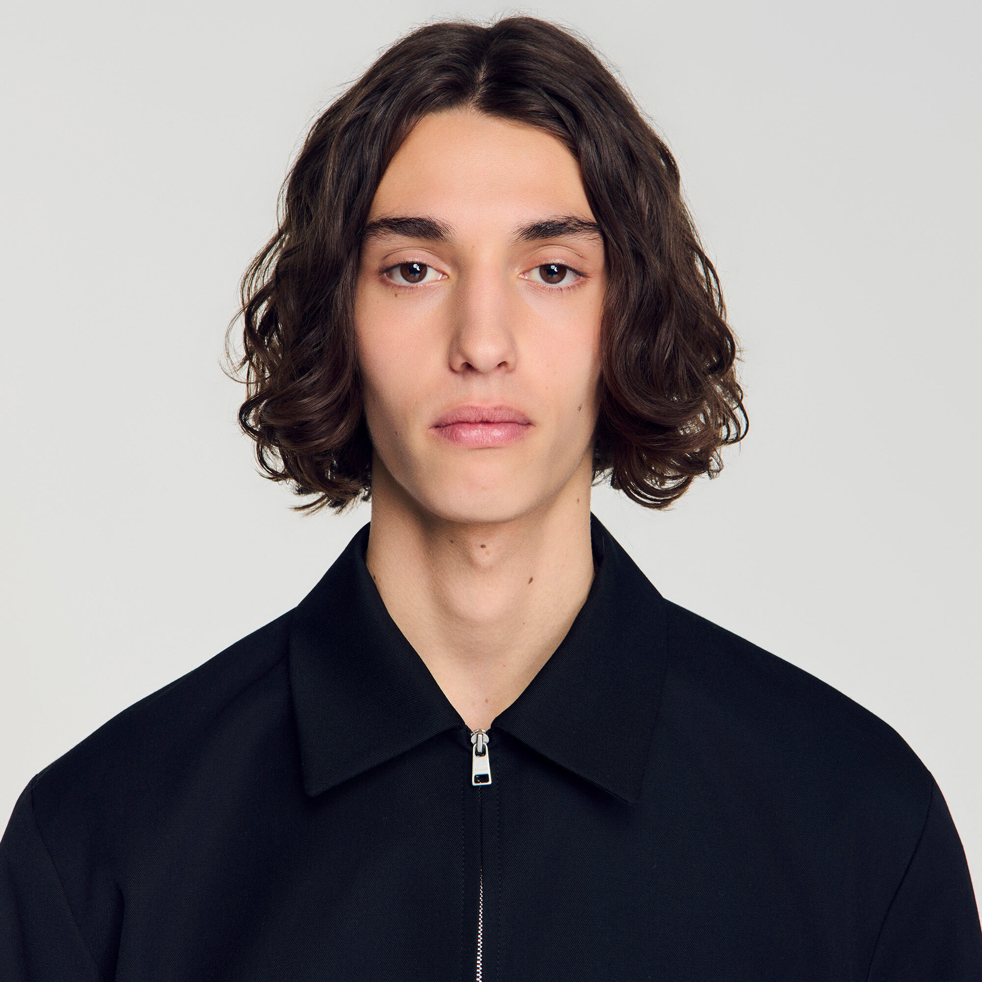 Minimal-Blouson mit Rei&szlig;verschluss