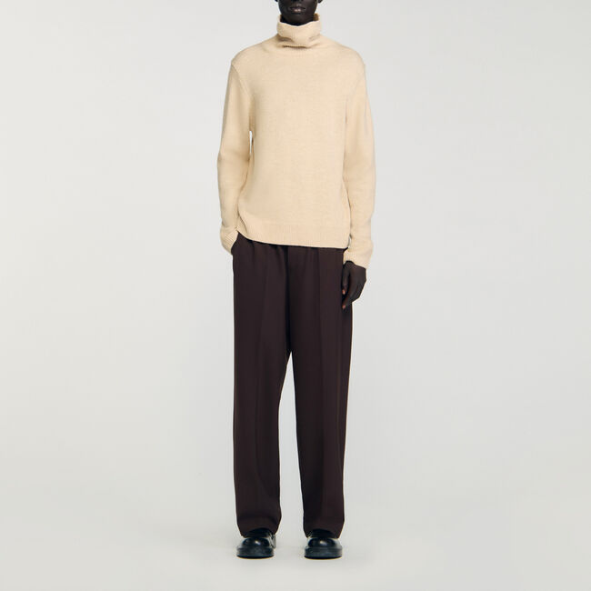 Rollkragenpullover aus Wolle & Kaschmir - Herren | Sandro