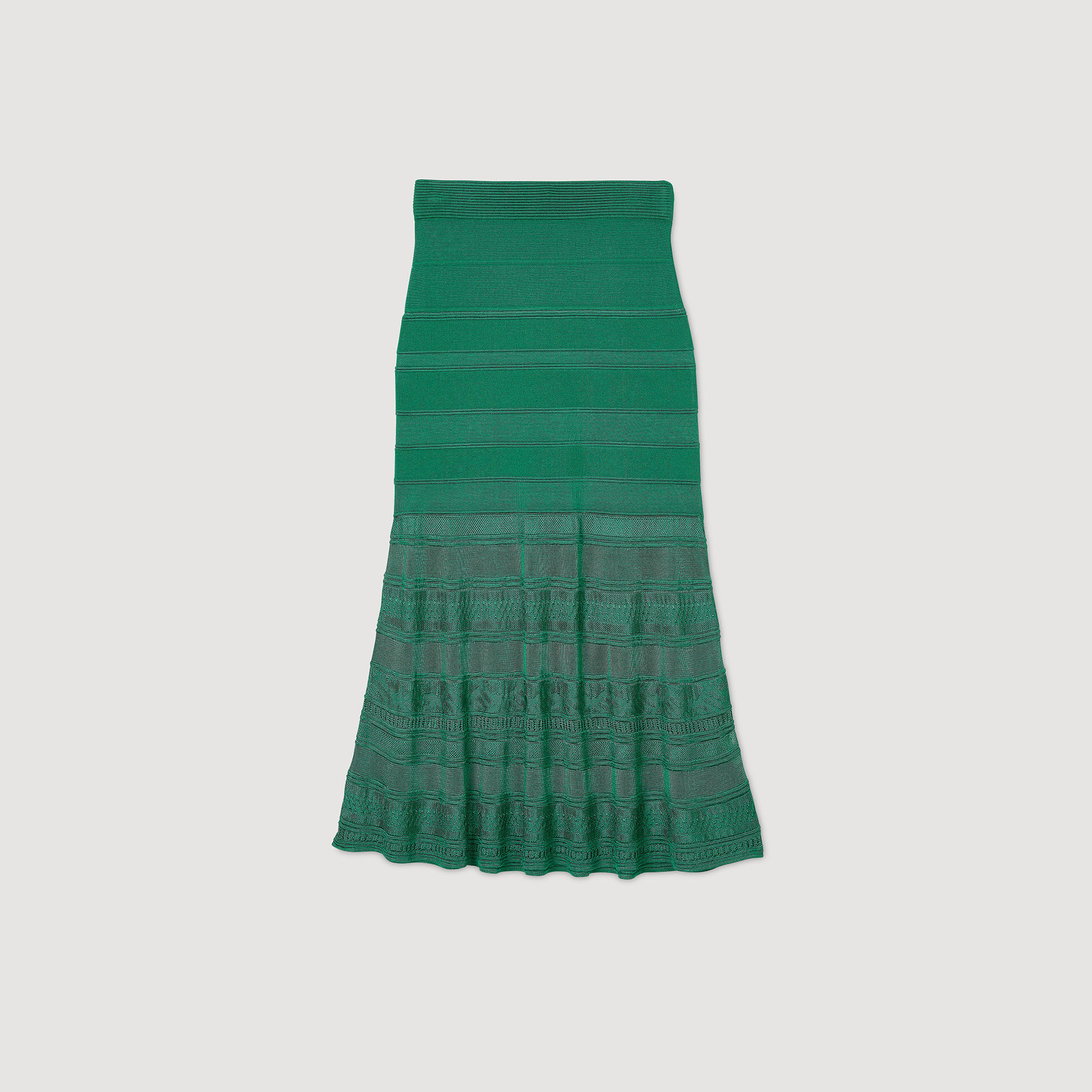 Rock mit originellem Strickmuster