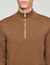 Wollpullover mit Reißverschlusskragen