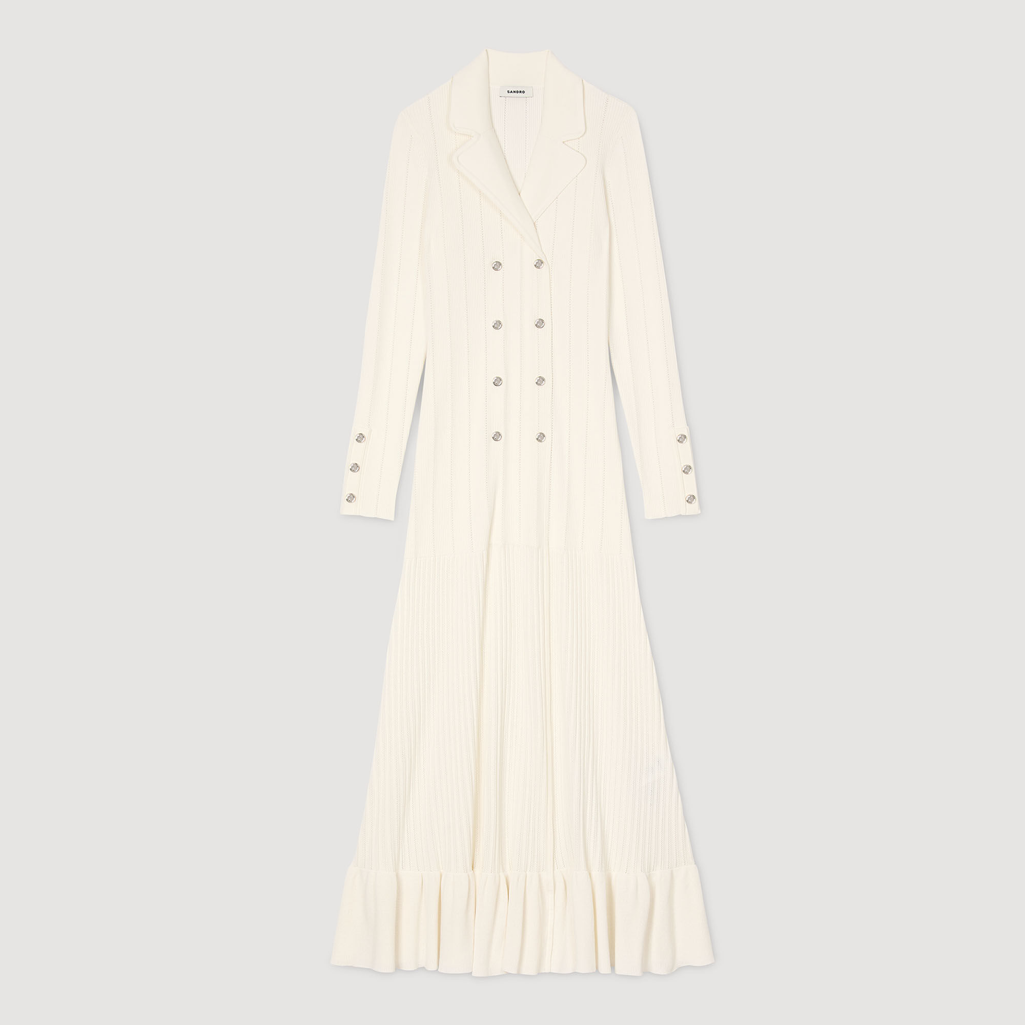 Langes Strickkleid
