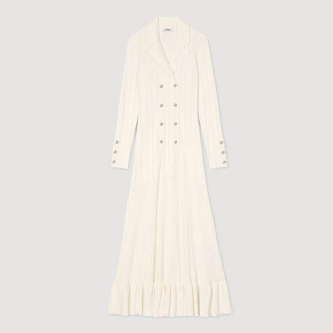 Langes Strickkleid
