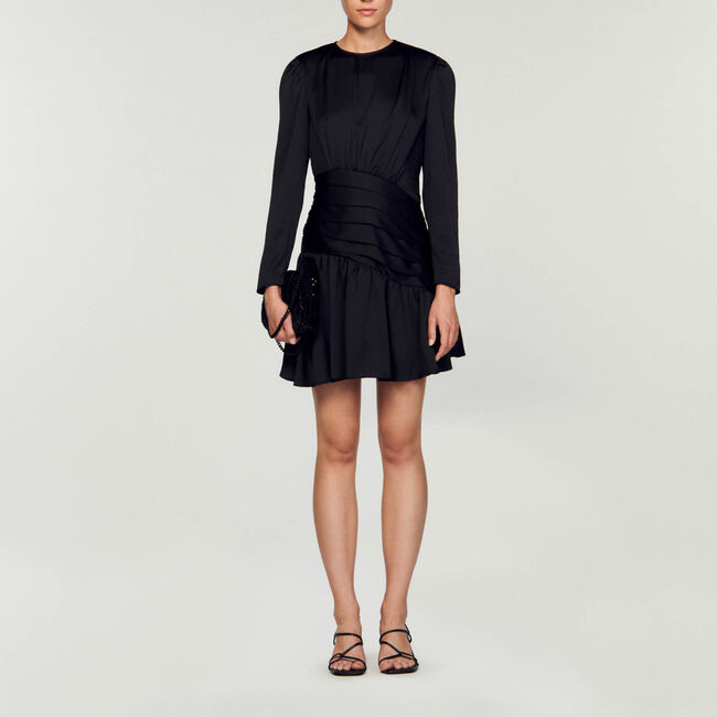 Kurzes drapiertes Kleid