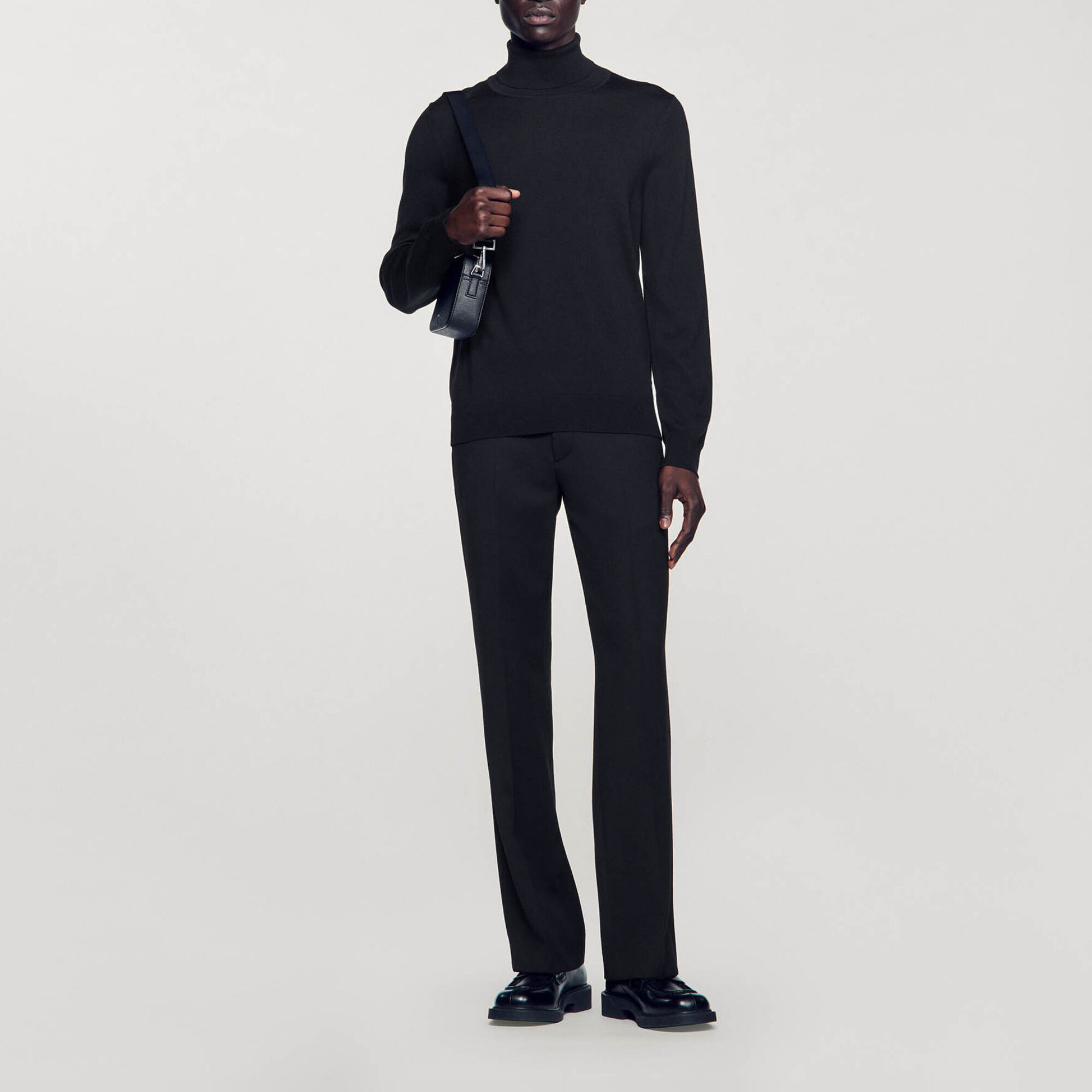 Rollkragenpullover aus Wolle