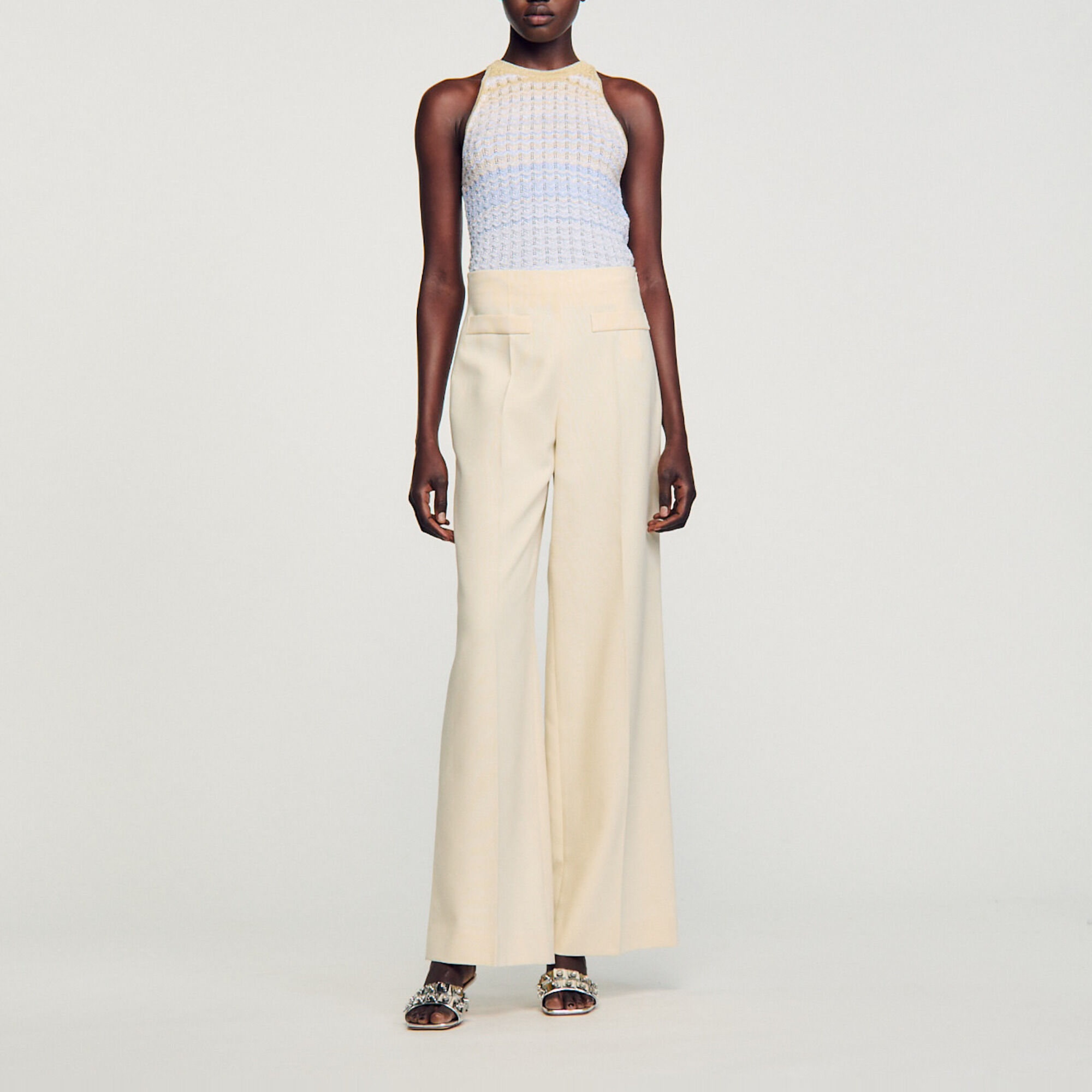 Weite Bundfaltenhose