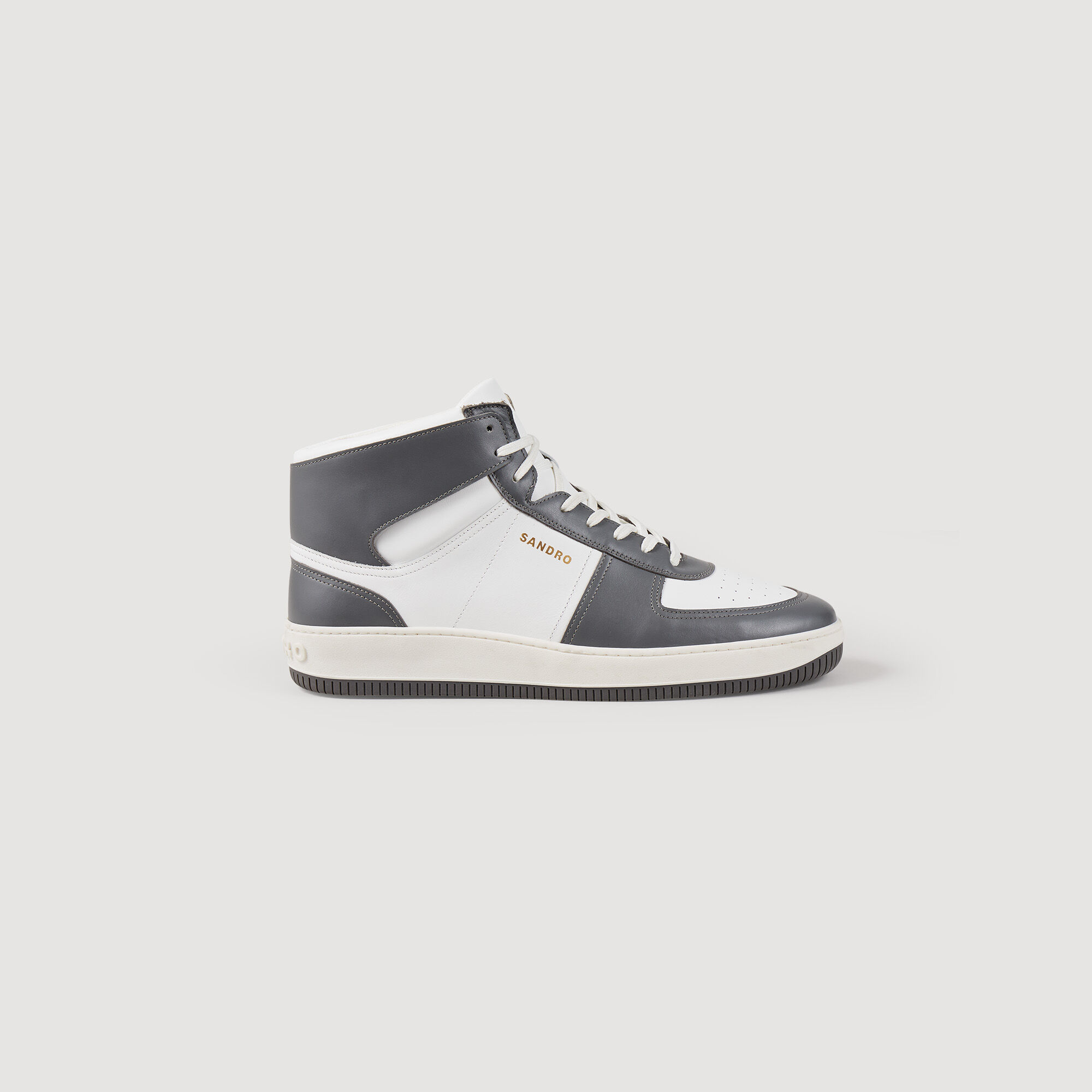 Hoher Sneaker aus Leder
