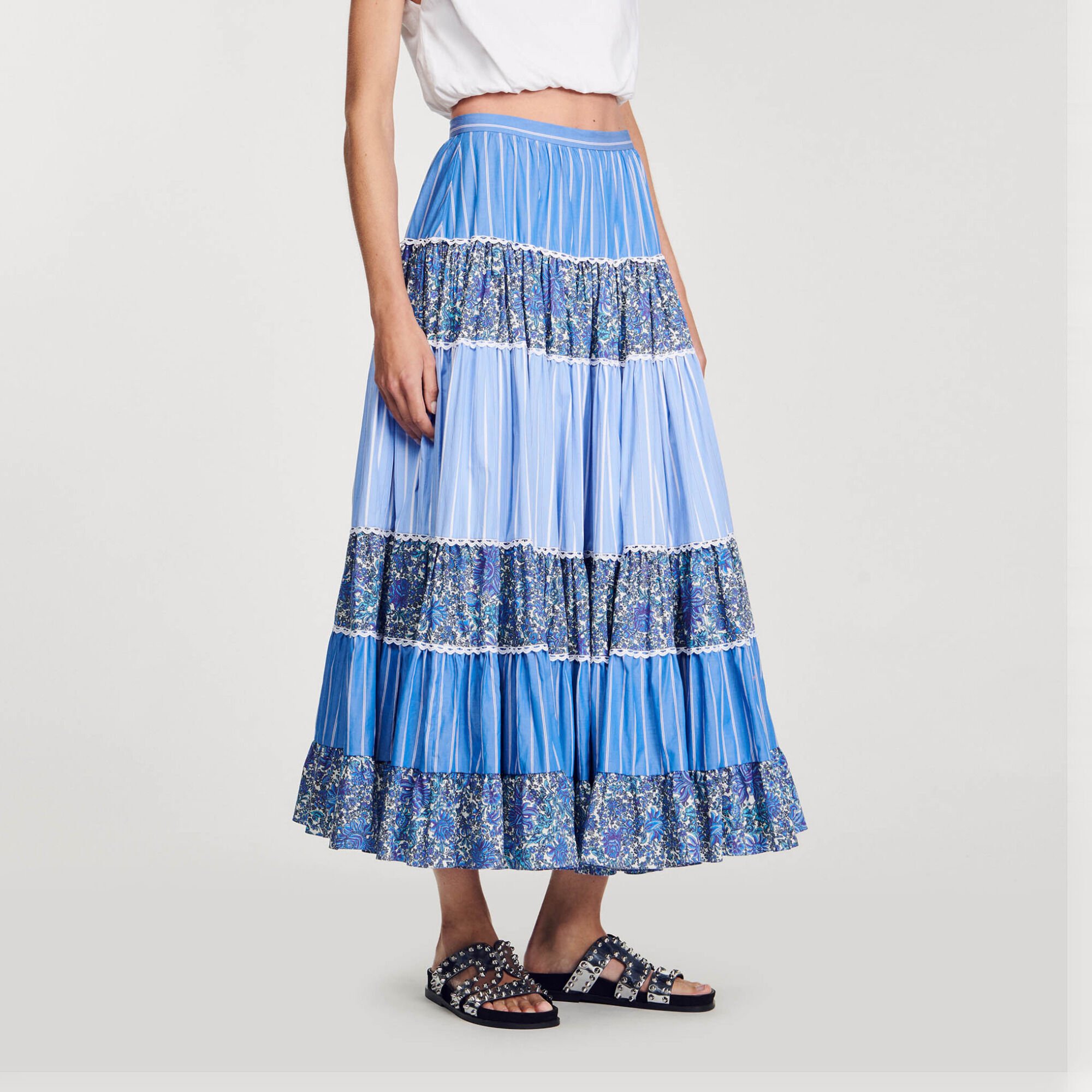 Langer Patchwork-Rock