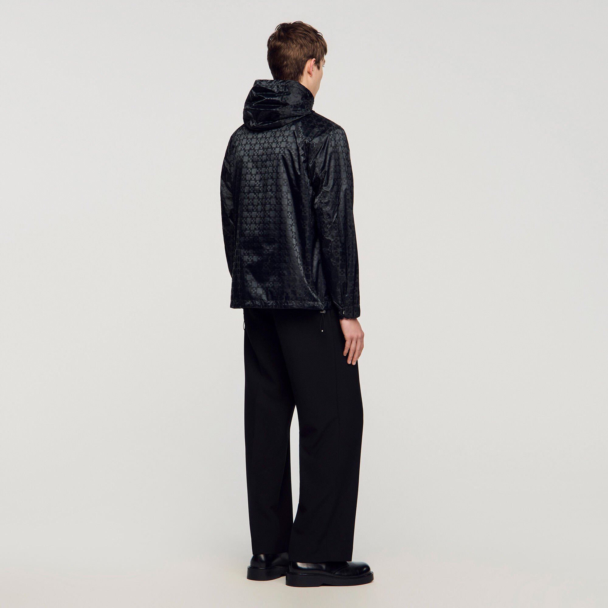 Nylon-Blouson mit &bdquo;Square Cross&ldquo;