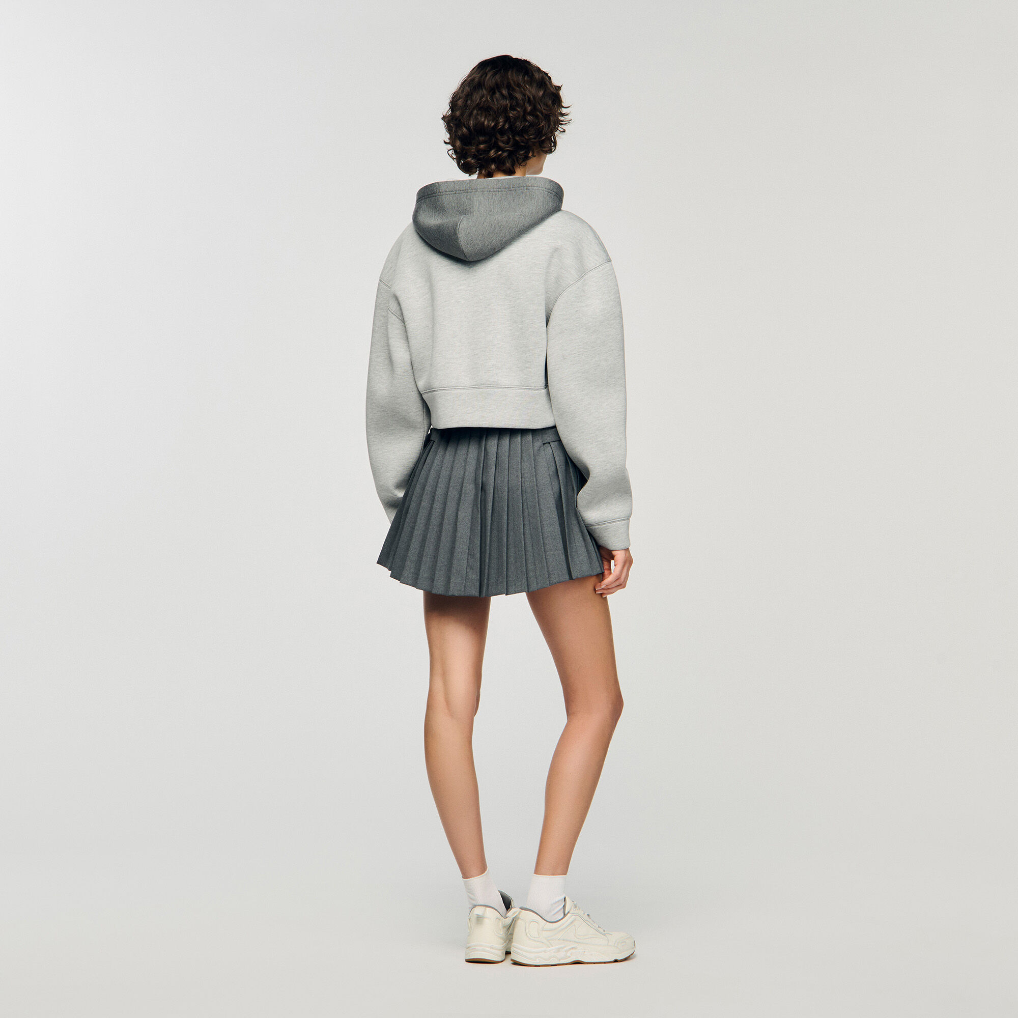 Sweatshirt-Blouson mit Kapuze
