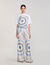 T-Shirt mit Spiralendruckmuster
