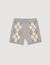 Shorts aus Strick mit Rautenmuster