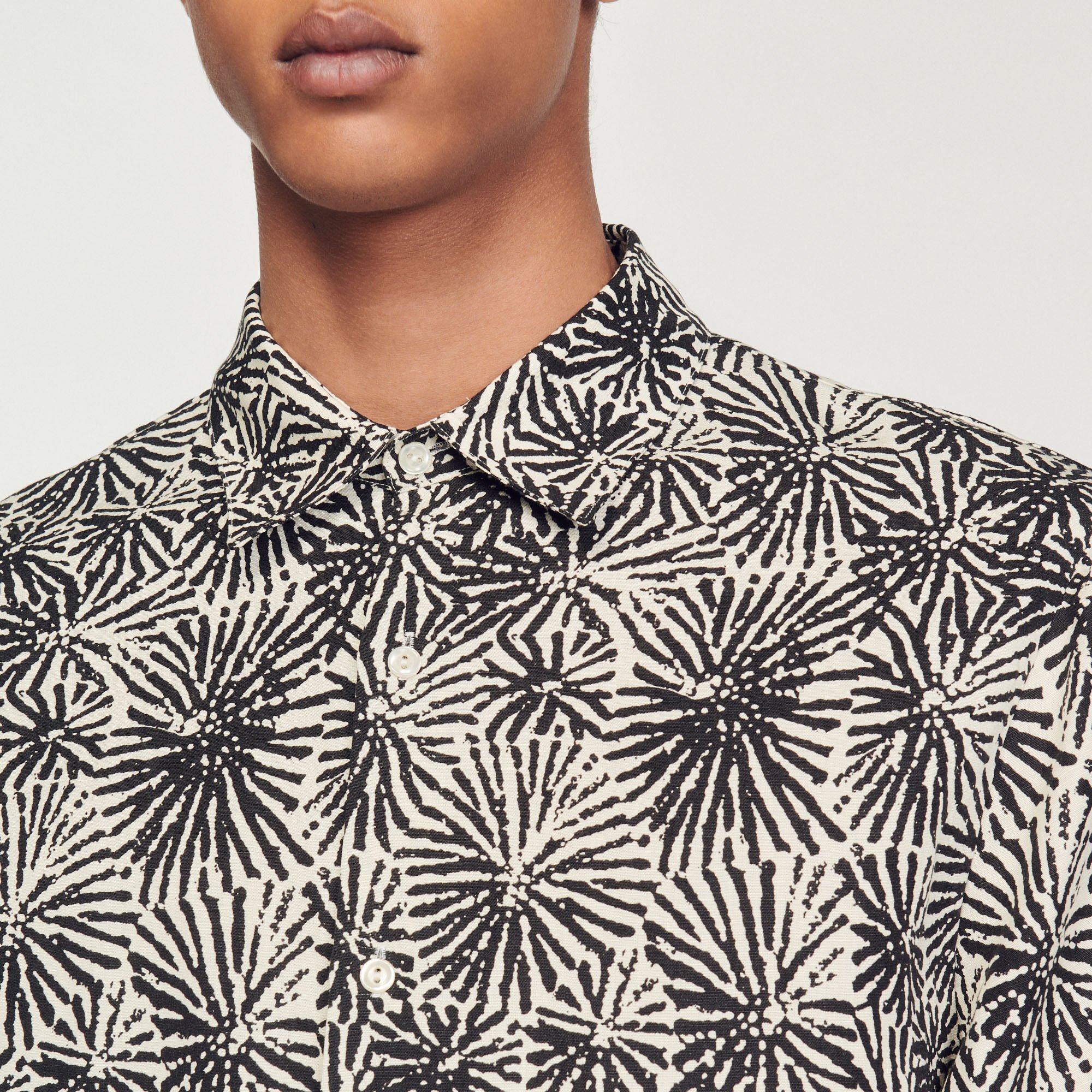 Oversize-Hemd mit Print
