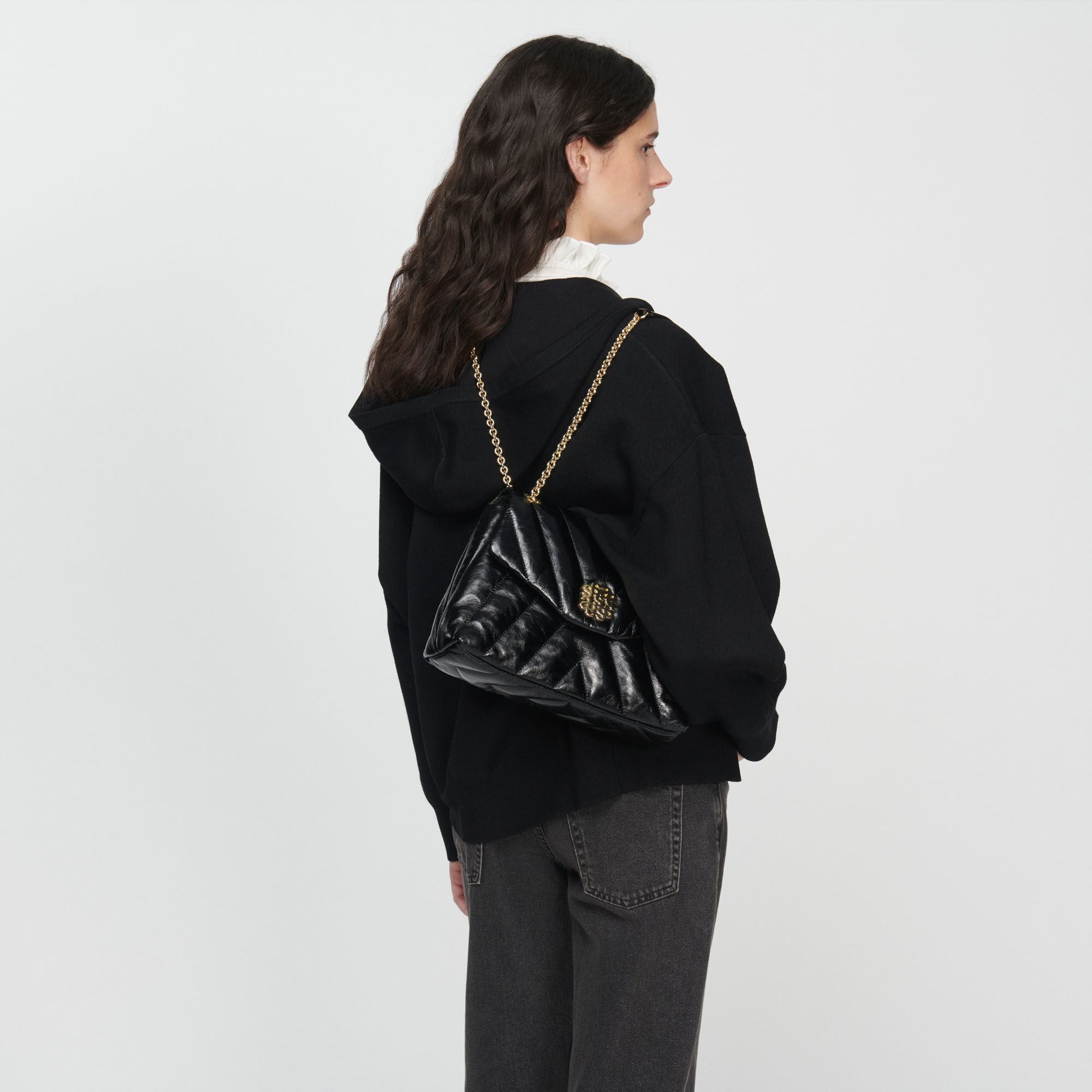 Tasche Mila aus gestepptem Leder