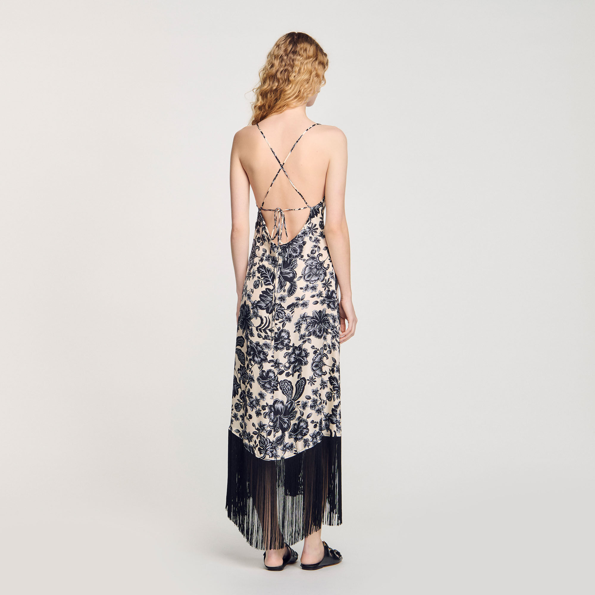 Langes Kleid mit Blumenprint