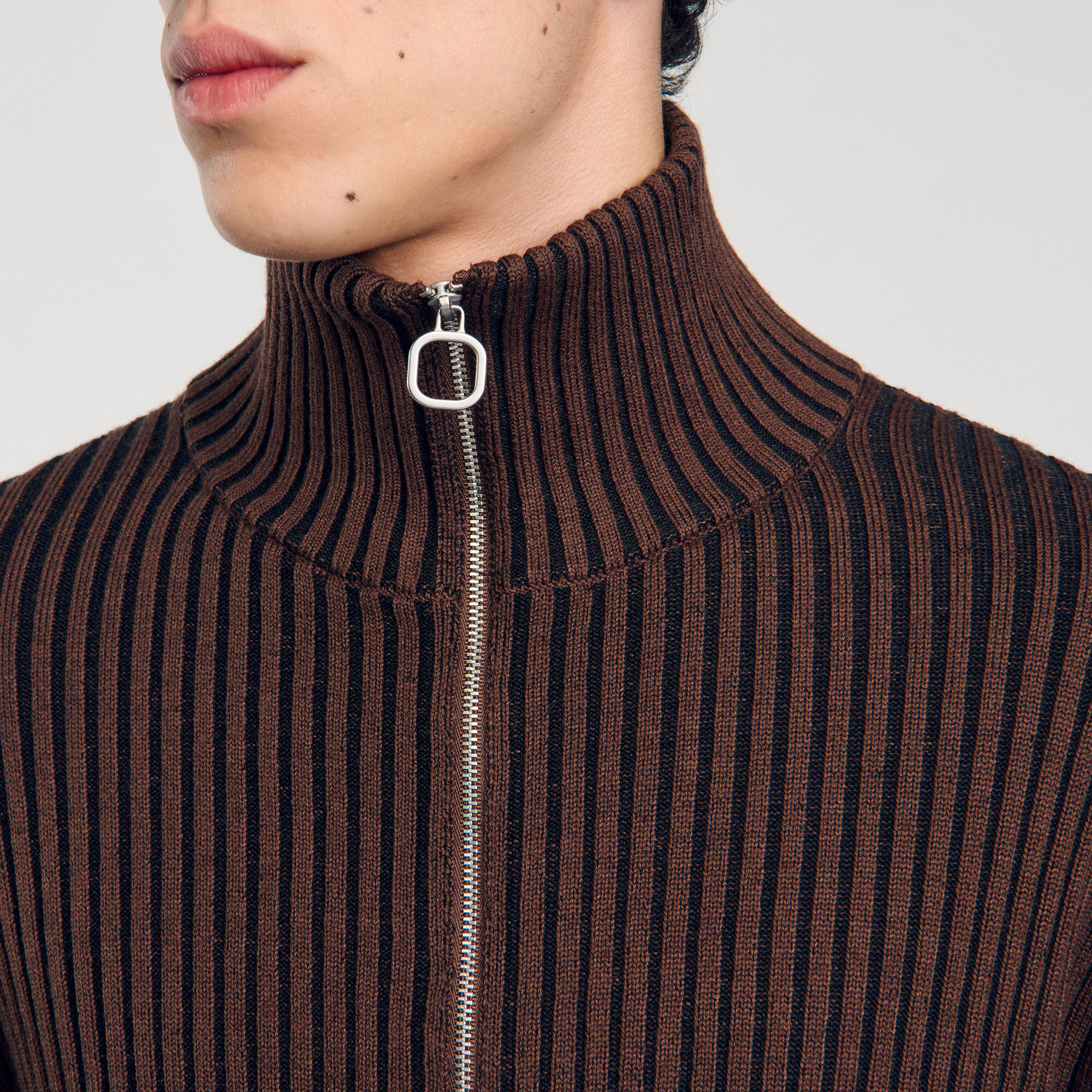 Rippstrick-Cardigan