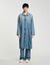 Langer Mantel aus Jeansstoff